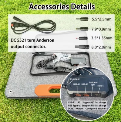 100W Foldable Solar Panel image 1