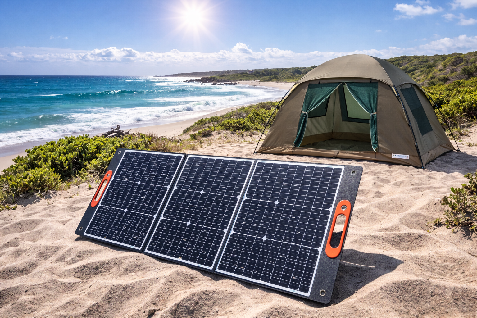 200W foldable solar panel